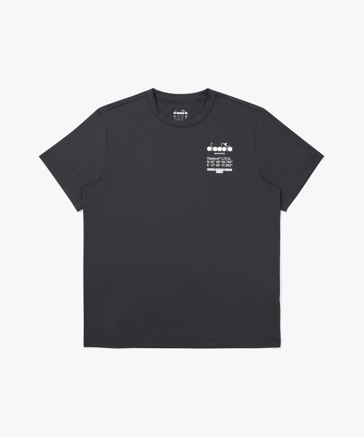 디아도라(diadora) DRC 베이직 러닝 반팔 티셔츠 GREY