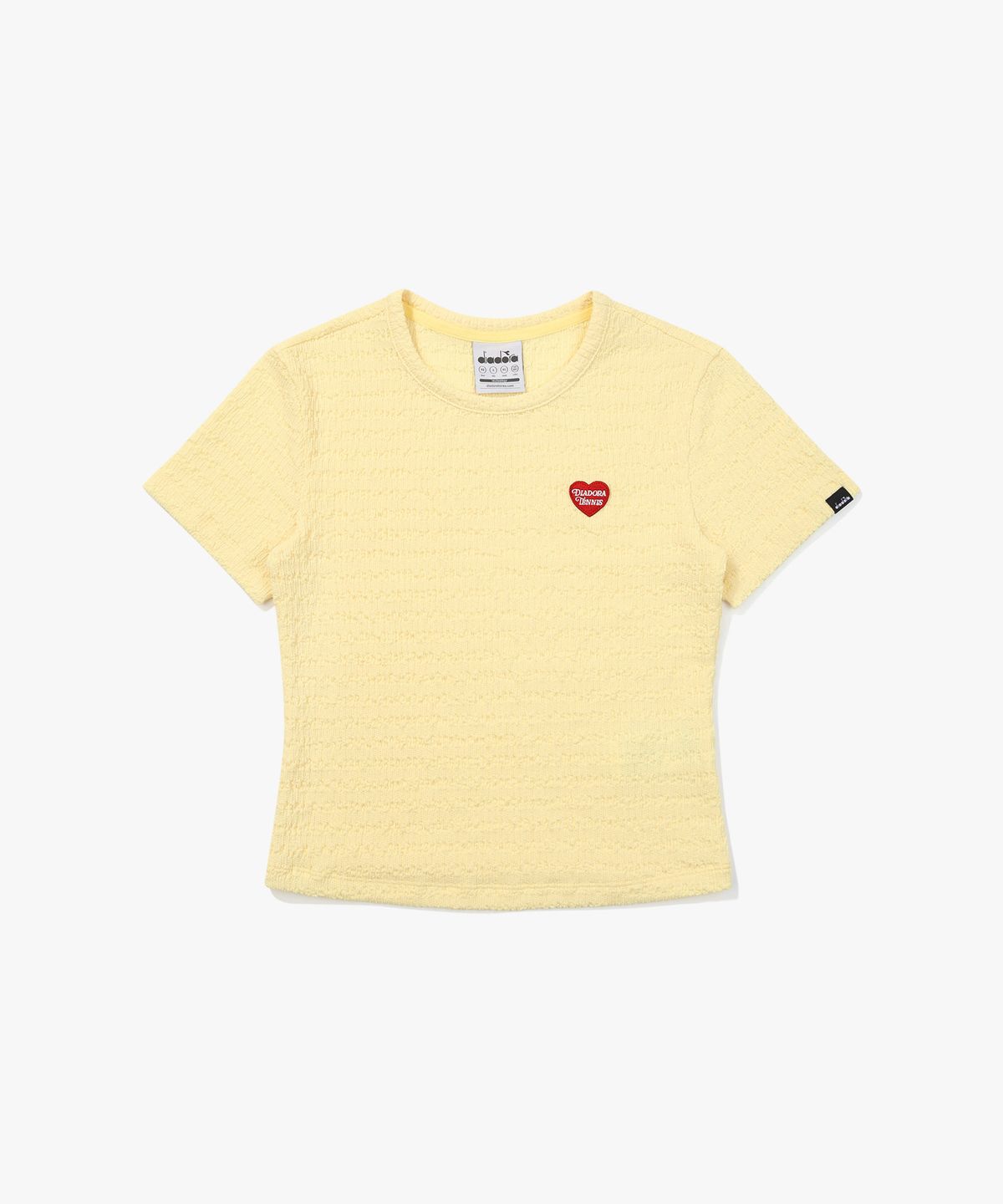디아도라(diadora) 링클 베이직 반팔 티셔츠 YELLOW