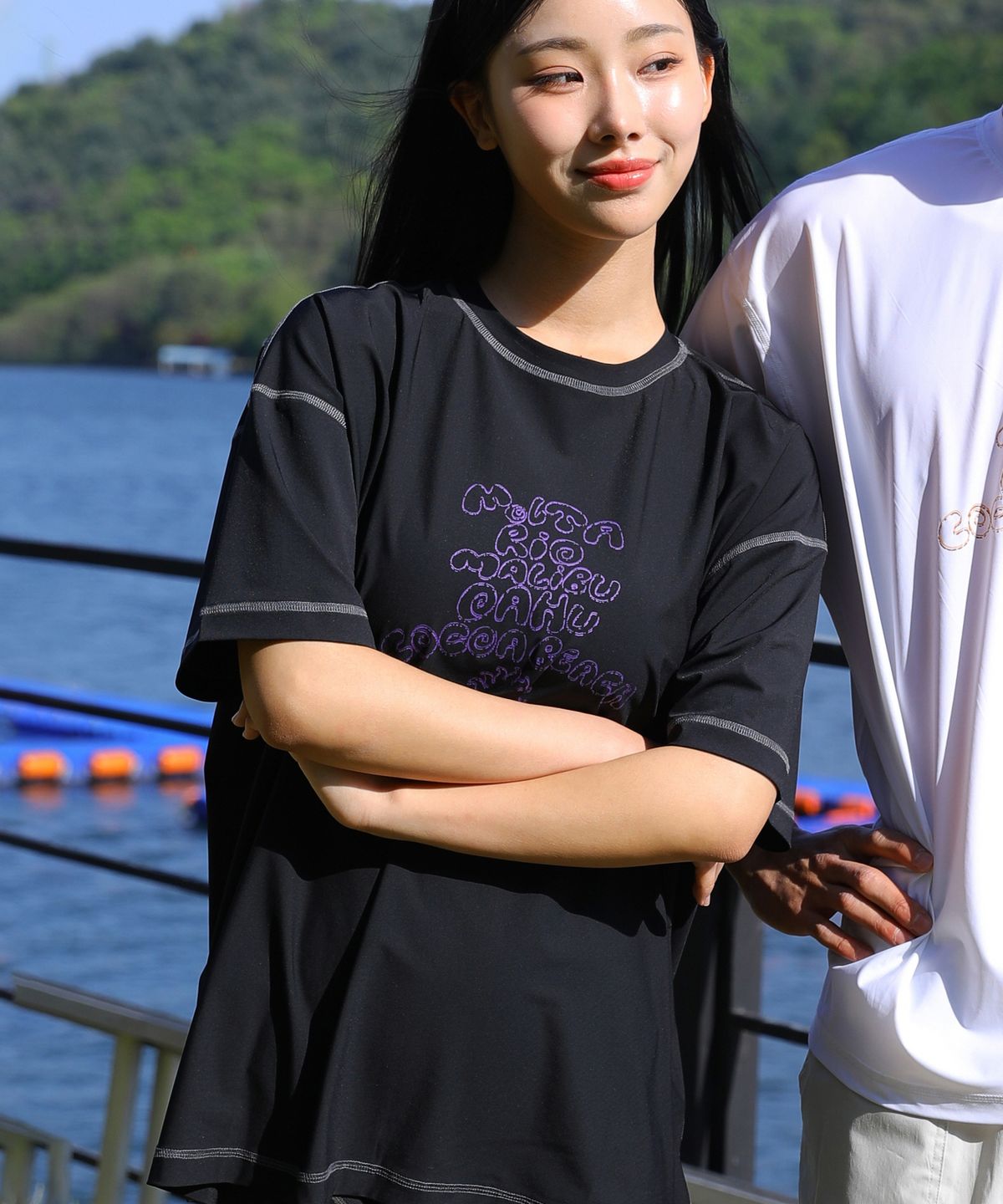 글랙(GLACK) GT151 몰타 반팔 래쉬가드 (BLACK)