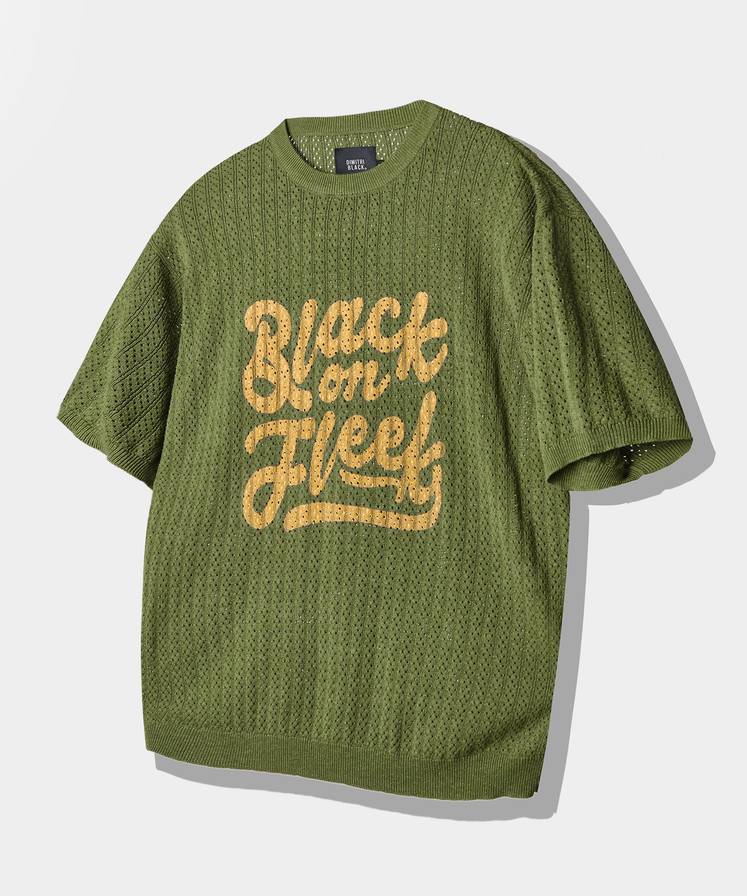 Tシャツ・カットソー DIMITRI BLACK BOF Crochet Short Sleeve Knit Oatmeal DBE3KS01 DIMITRI BLACK - 디미트리블랙 (DIMITRIBLACK)