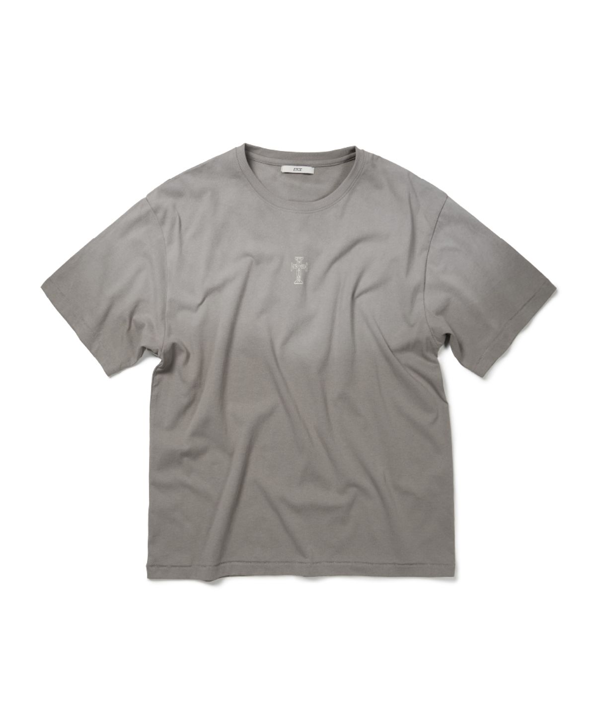 이티씨이(ETCE) CROSS GRADATION T-SHIRT (GRAY)