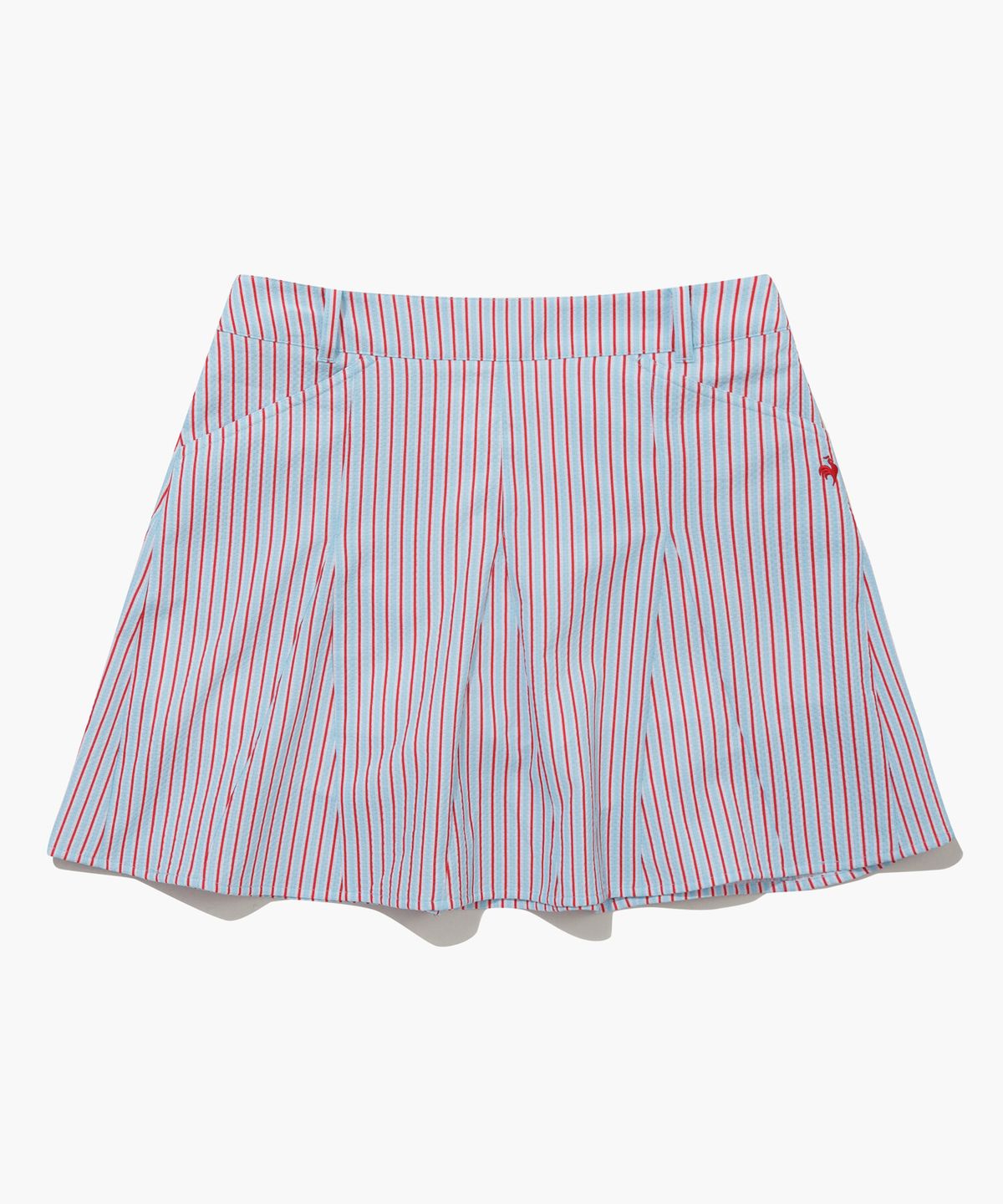 르꼬끄 골프(LECOQ GOLF) 여성 서커 스트라이프 플레어 스커트 (GQ222LSK62)