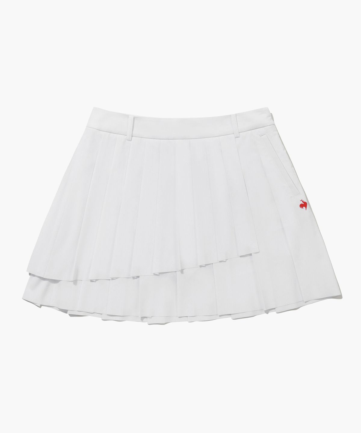 르꼬끄 골프(LECOQ GOLF) 여성 언발란스 잔플리츠 스커트 (GQ222LSK41)