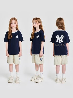 [쿨필드] 스트릿 베이직 로고 티셔츠 세트 NY (Navy)