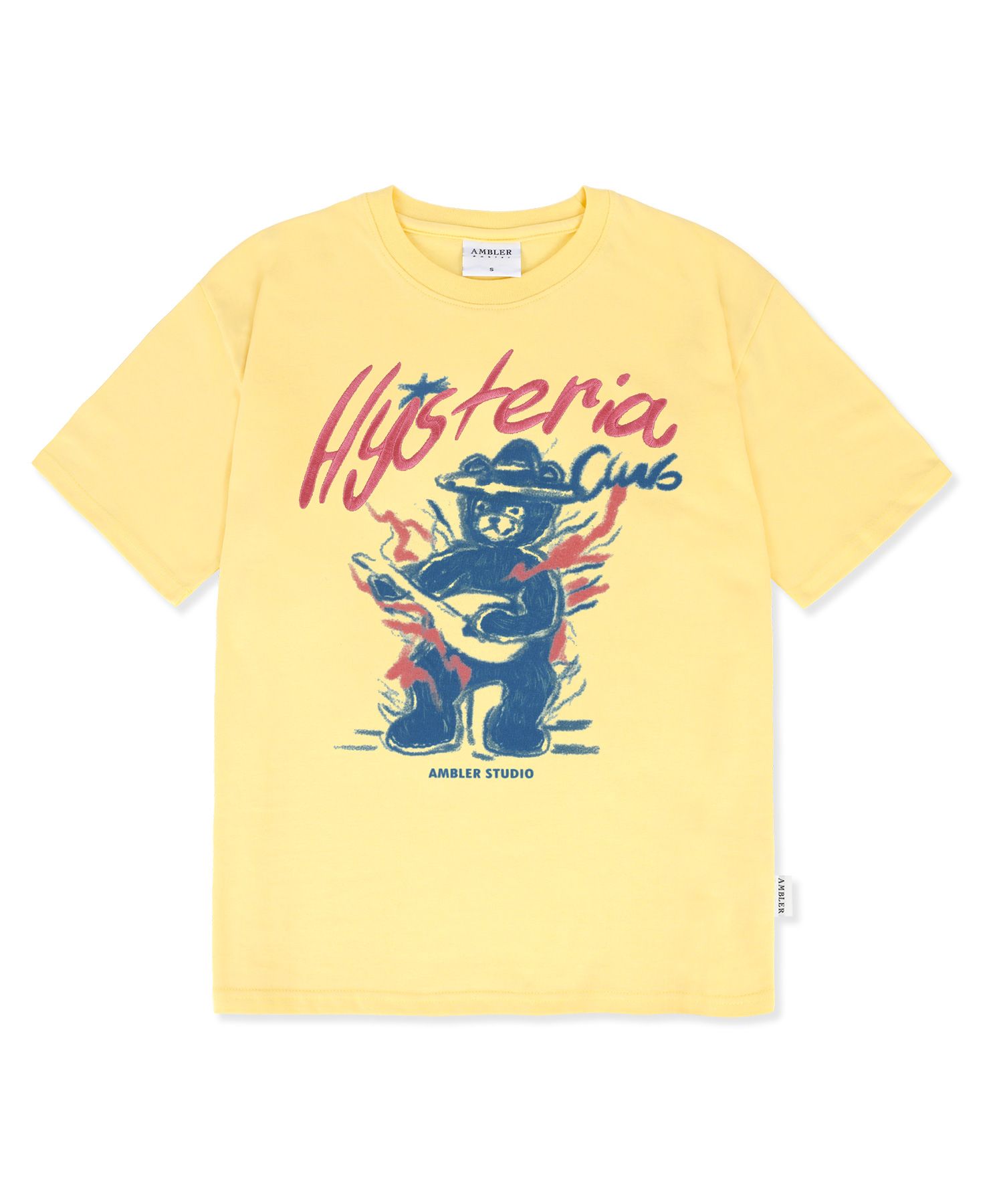 【AMBLER】 Hysteria bear embroidered short-sleeved T-shirt MUSINSA | AMBLER Hysteria bear embroidered short sleeve t