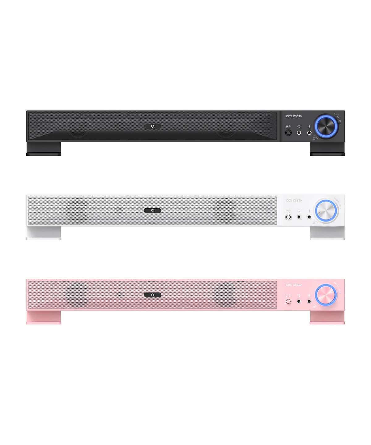 콕스(COX) CSB30 PC사운드바 USB 블랙/화이트/핑크