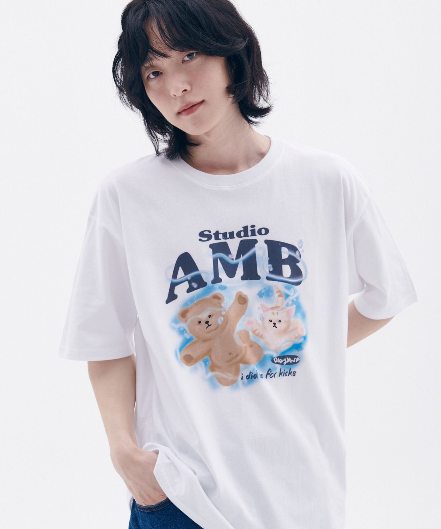 【AMBLER】 Underwater Graphic Short-Sleeved T-Shirt AS1221 MUSINSA | AMBLER Underwater Graphic Short Sleeve T-Shirt