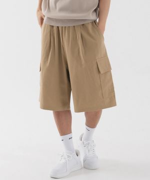 바이오 코튼 카고 버뮤다팬츠 (베이지)