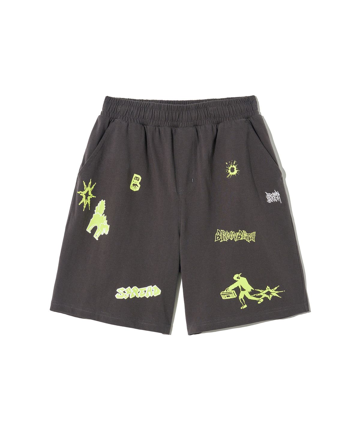 브라운브레스 키즈(BROWNBREATH KIDS) KIDS WASHING SHORTS - CHARCOAL