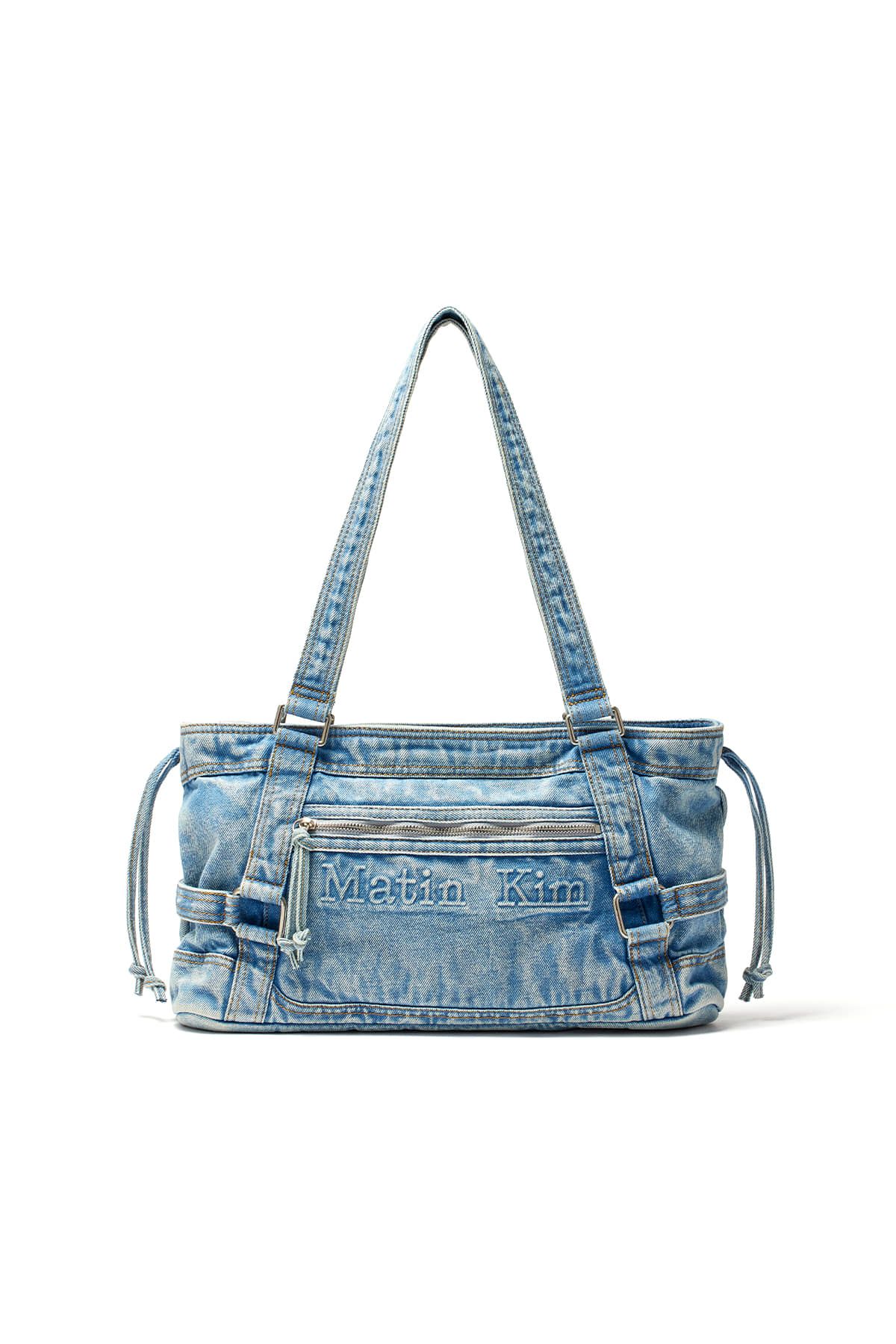 【MATIN KIM】MATIN WASHED DENIM SQUARE BAG ●送料・関税込● MUSINSA公式 | MATIN KIM MATIN WASHED DENIM SQUARE BAG IN