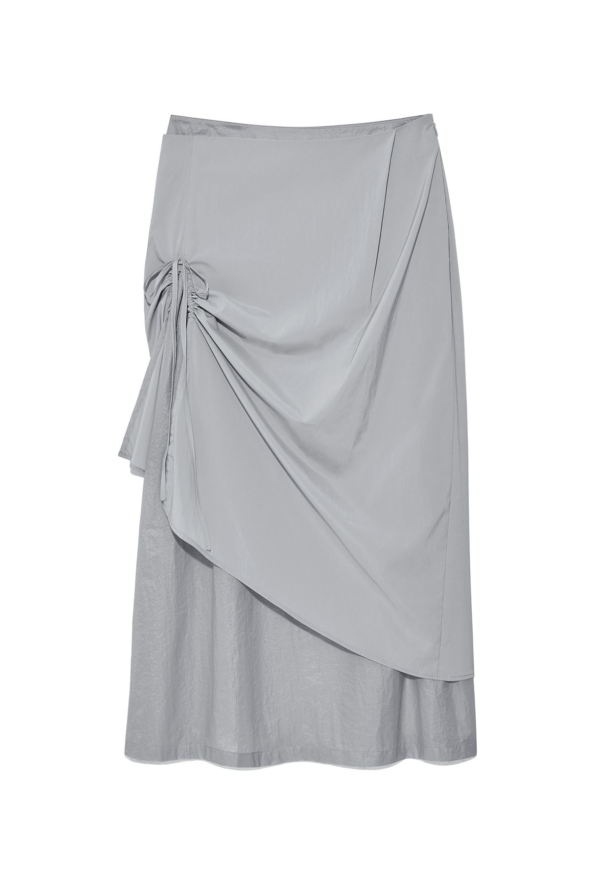 無料配送 ◆ MATIN KIM ◆ SHIRRING LAYERED MAXI SKIRT SHIRRING LAYERED MAXI SKIRT IN BLACK – Matin Kim