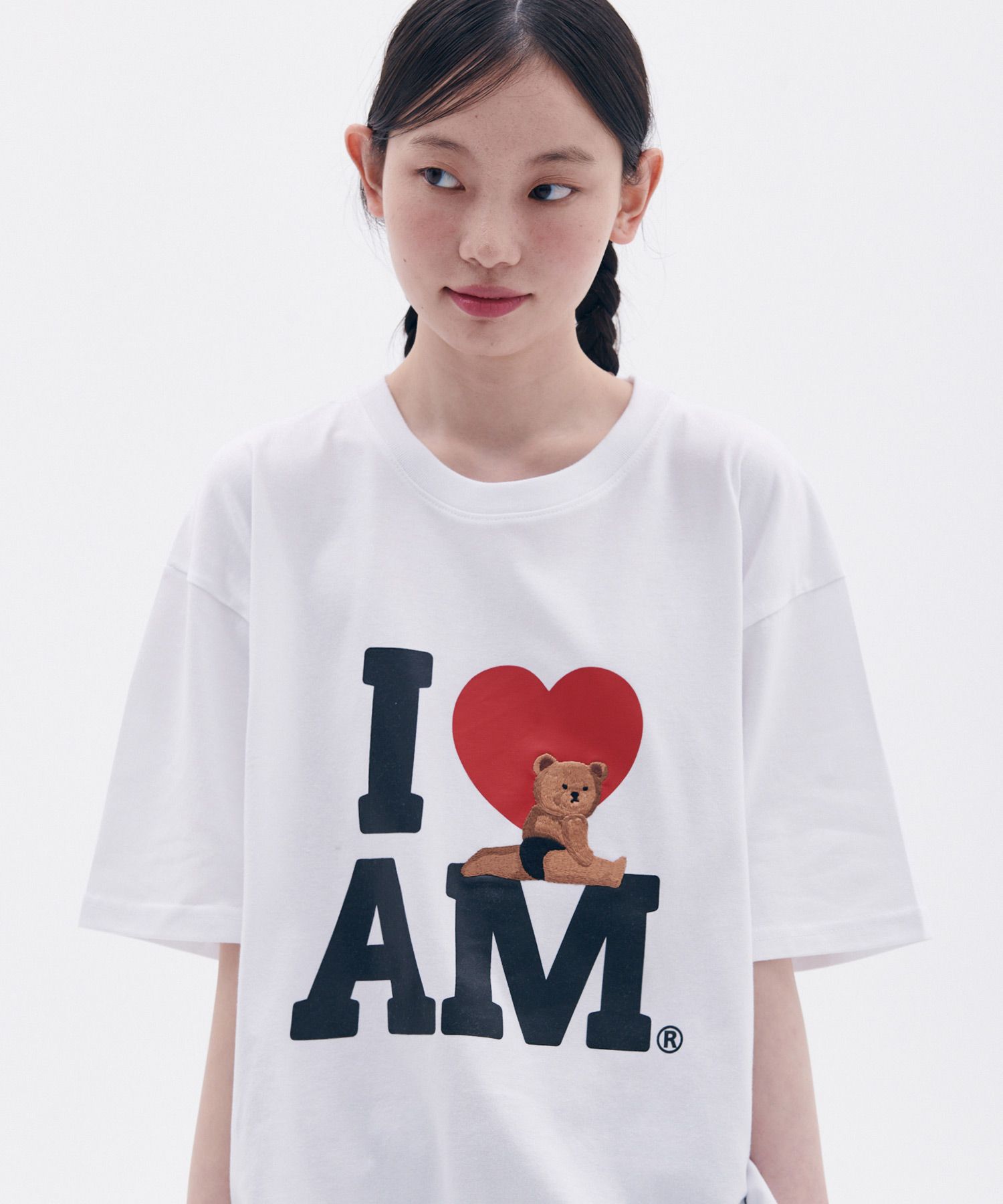 【AMBLER】 IAM Embroidered Short-Sleeved T-Shirt AS1222 MUSINSA | AMBLER I AM Embroidered Short Sleeve T-Shirt