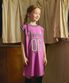 KIDS GIRL MESH ONEPIECE - PURPLE
