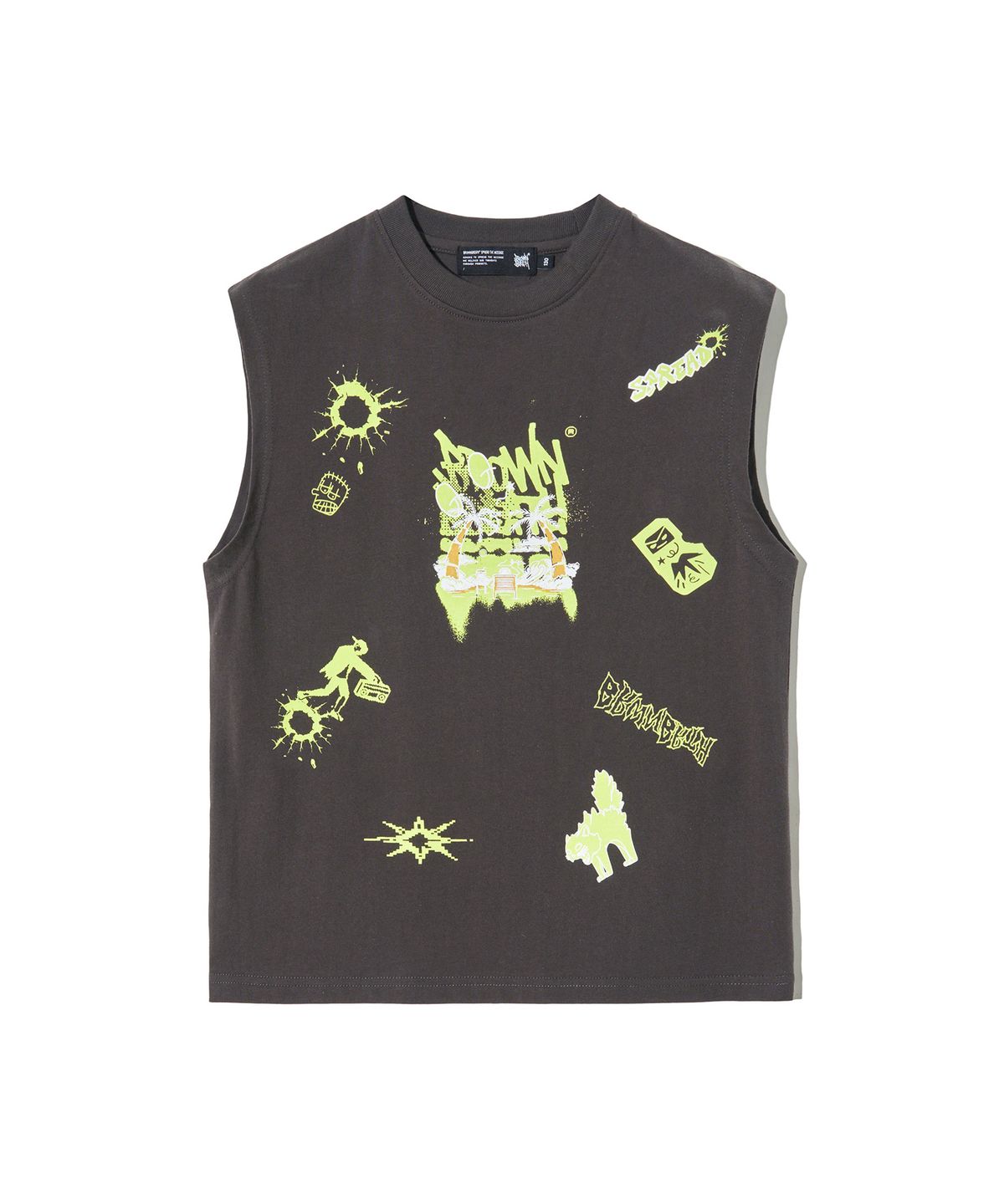 브라운브레스 키즈(BROWNBREATH KIDS) KIDS WASHING SLEEVELESS - CHARCOAL