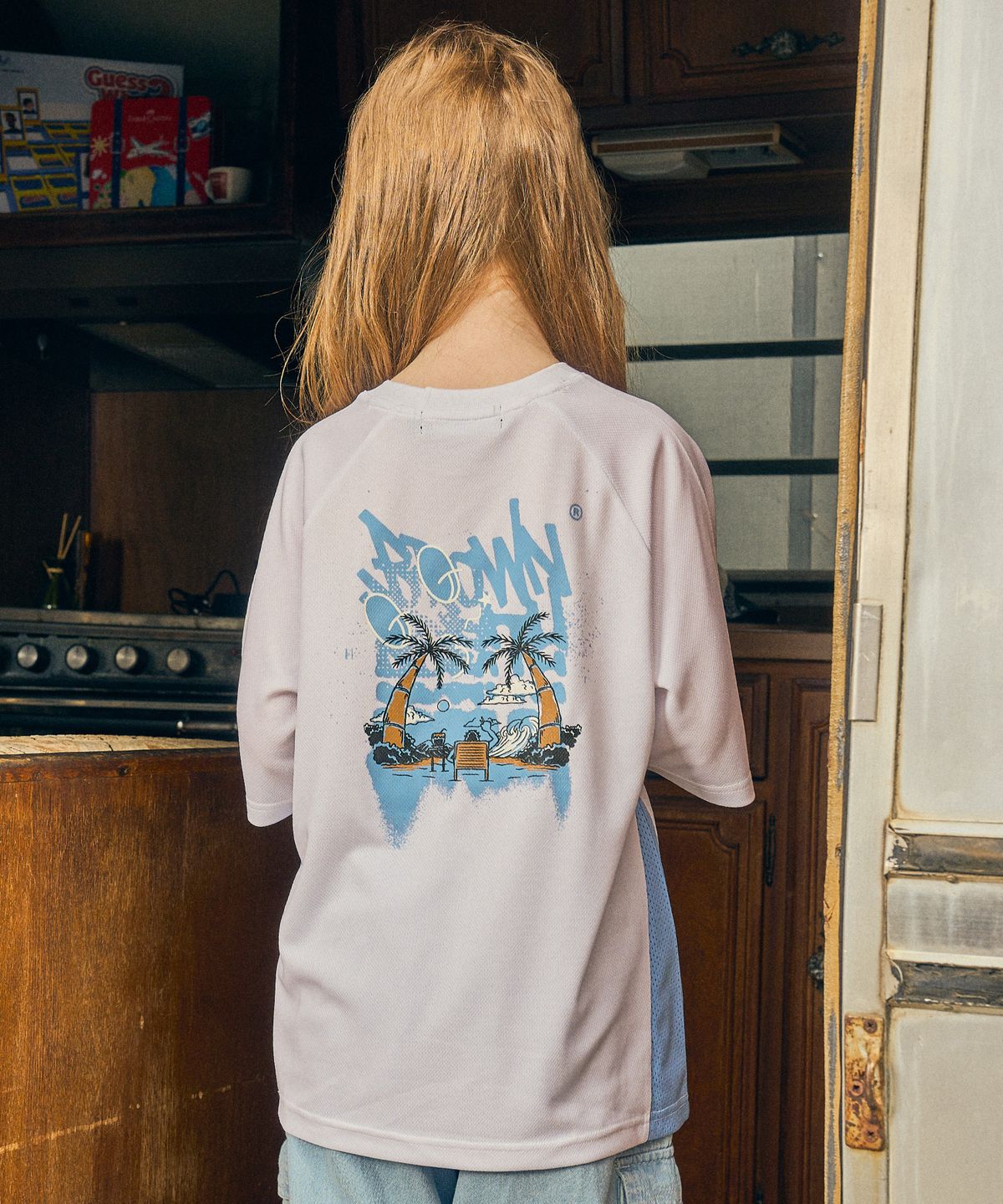 브라운브레스 키즈(BROWNBREATH KIDS) KIDS DONT CARE TAG TEE - WHITE