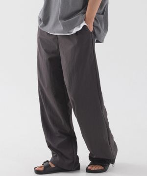 클래식 나일론 스트링 팬츠 (차콜)
