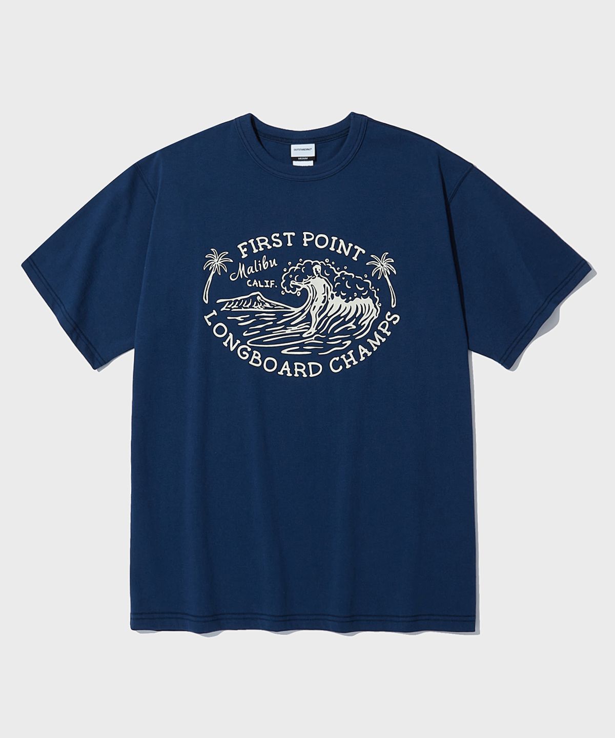 아웃스탠딩(OUTSTANDING) V.S.C TEE(FIRST POINT)_LIGHT NAVY