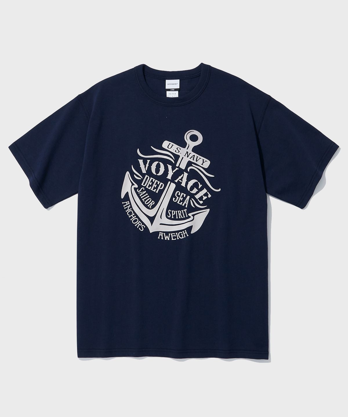 아웃스탠딩(OUTSTANDING) MIL SERIES TEE(VOYAGE)_NAVY