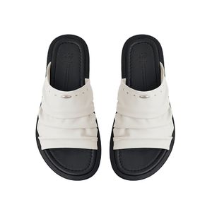 Slouchy Sheepskin Slides_Ivory