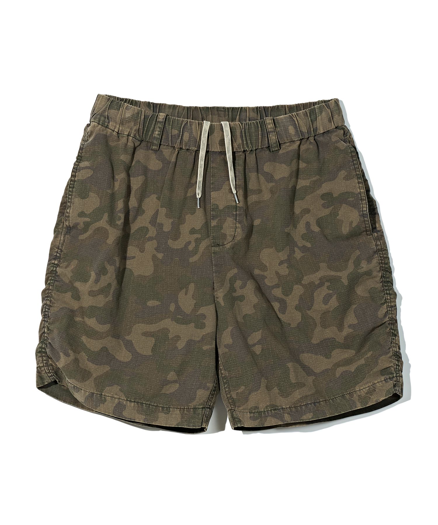 PARTIMENTOのSmooth Camo Shorts MUSINSA | PARTIMENTO Vintage Camo Side Puckering Shorts Brown