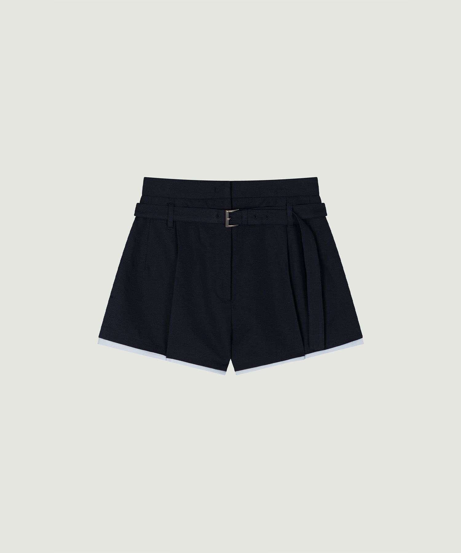 MUSINSA公式 | GROVE ZANE LAYERED SHORTS (NAVY)