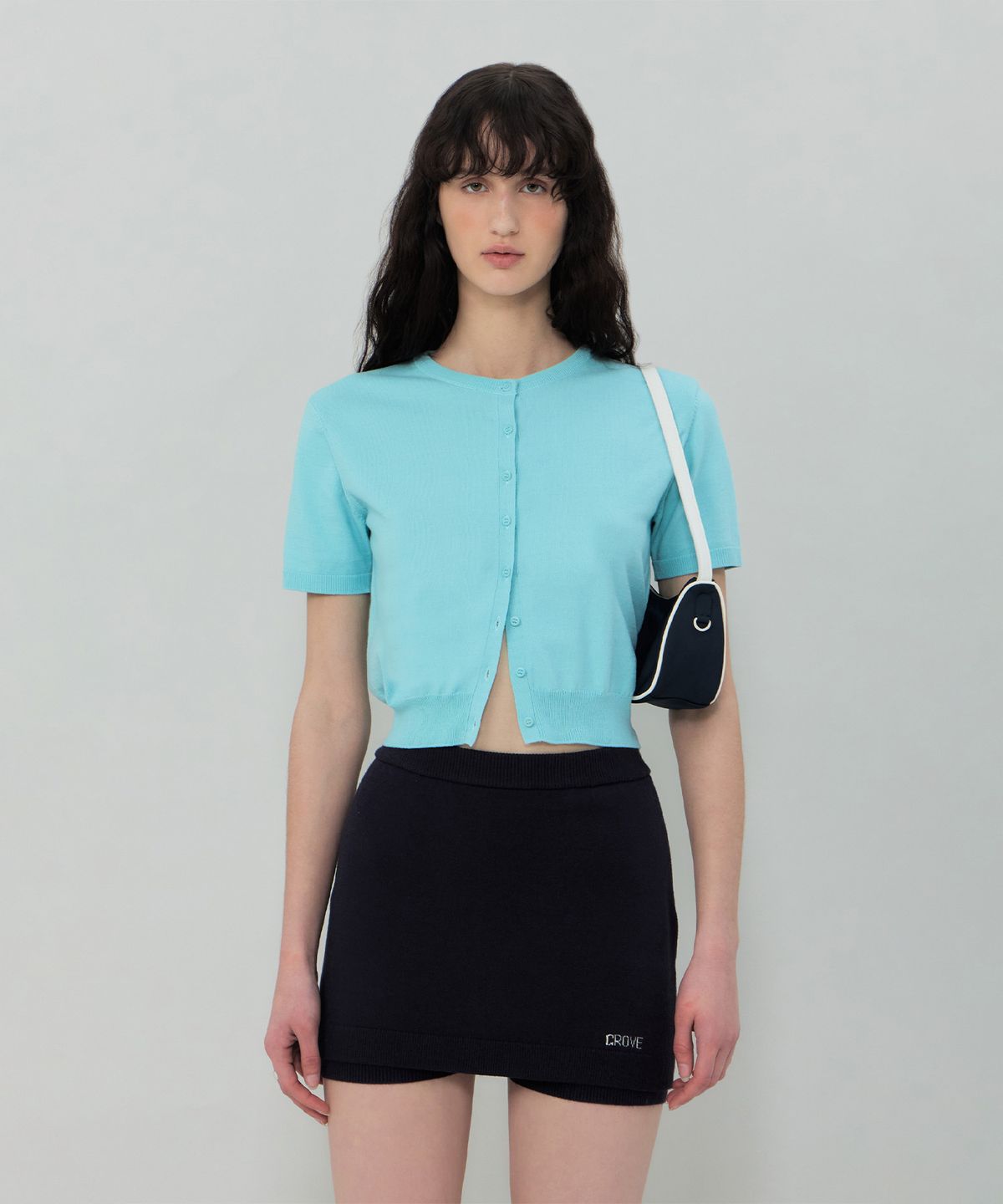 그로브(GROVE) COVE CARDIGAN (TURQUOISE BLUE)