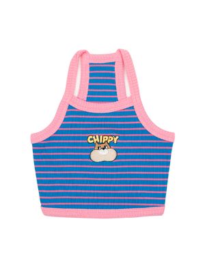 치피 스트라이프 크롭 탑