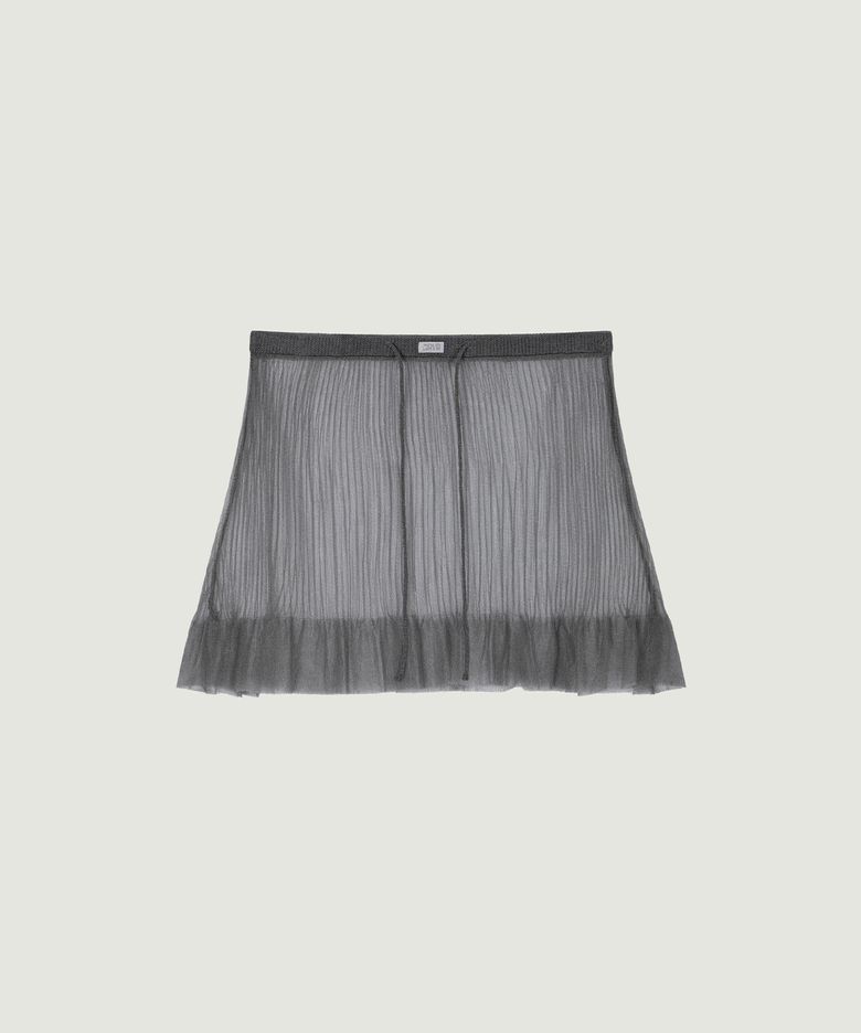 DION SHEER SKIRT (GREY)