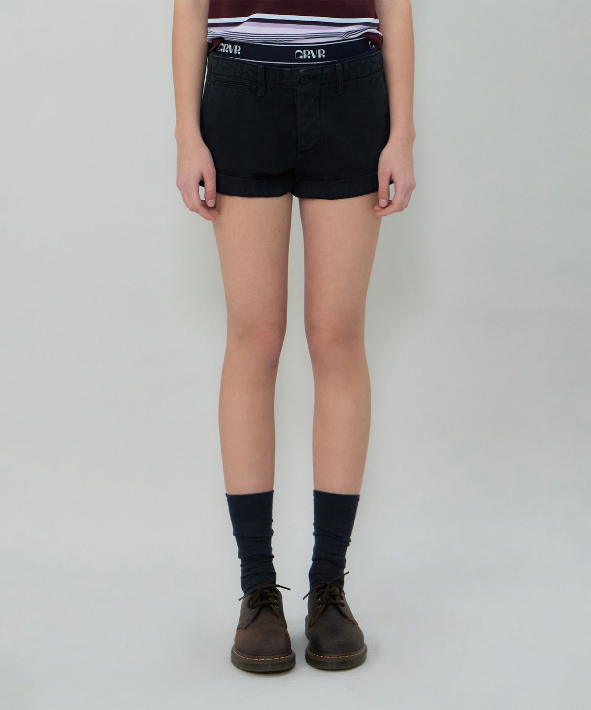 그로브(GROVE) JUNE DENIM SHORTS (NAVY)