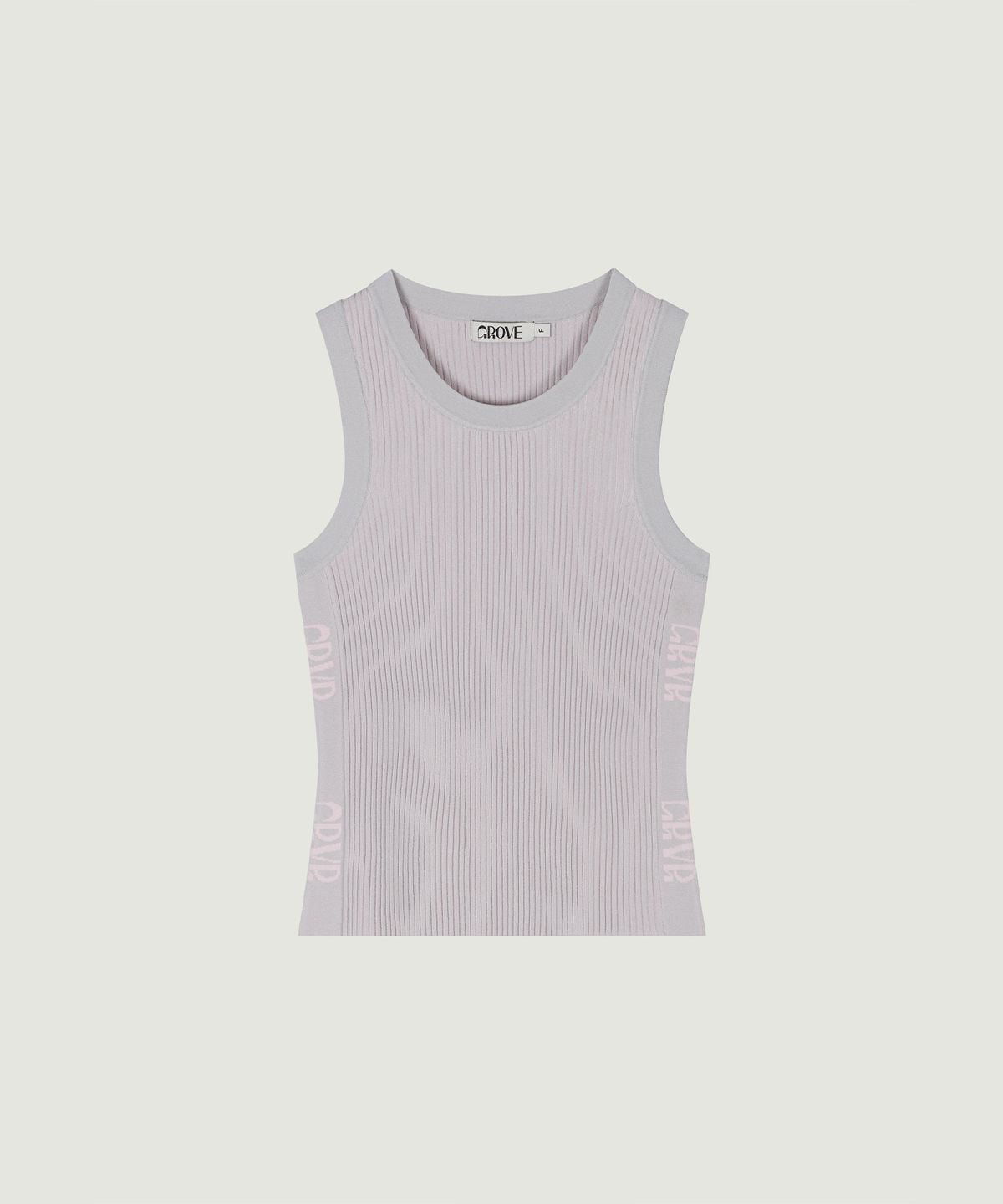 그로브(GROVE) REMI RIB SLEEVELESS KNIT (PINK)