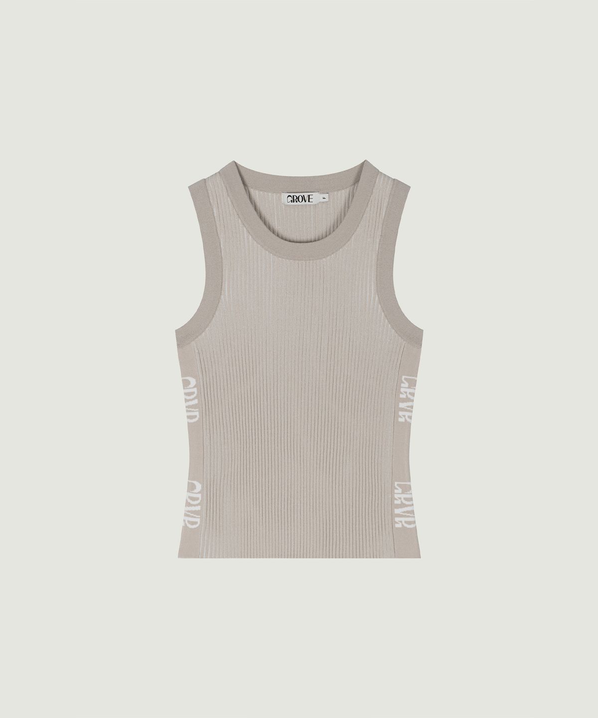 그로브(GROVE) REMI RIB SLEEVELESS KNIT (BEIGE)