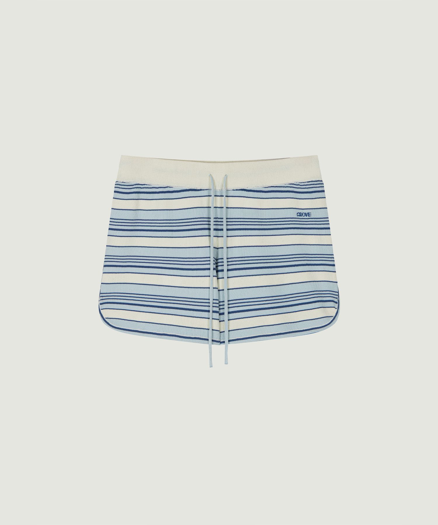 GROVE ♥ FRANKIE STRIPE SHORTS /追跡付 GROVE FRANKIE STRIPE SHORTS (BLUE STRIPE) (Creatrip)