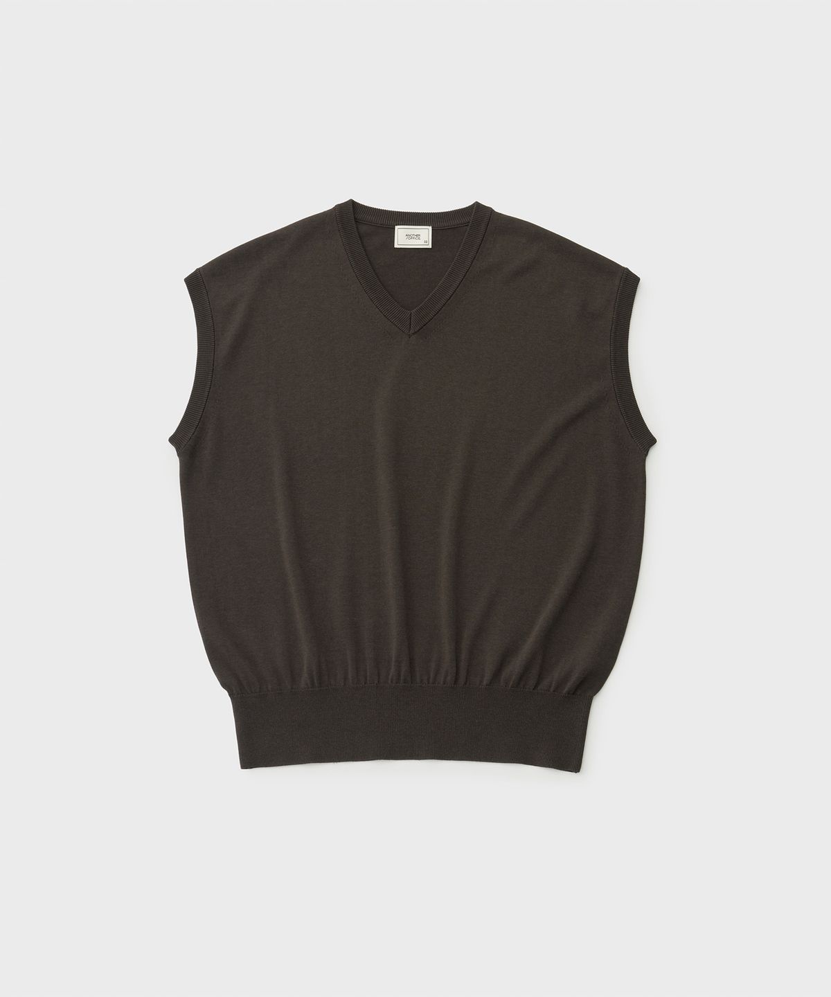 어나더 오피스(ANOTHER OFFICE) Layer Silk Knit Vest (Pewter)