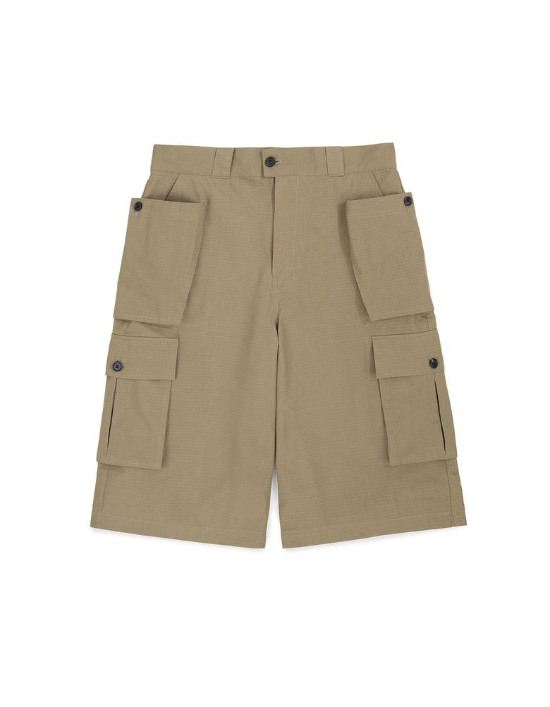 Double Pocket Cargo Short - Beige