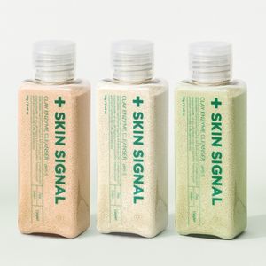 [효소클렌저3종세트]핑크+화이트+그린+팩브러쉬+팩볼