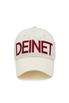 DEINET BIG LOGO CAP IN IVORY