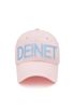 DEINET BIG LOGO CAP IN PINK