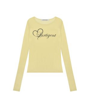 L17 LOGO SLIM T-SHIRT(YELLOW)