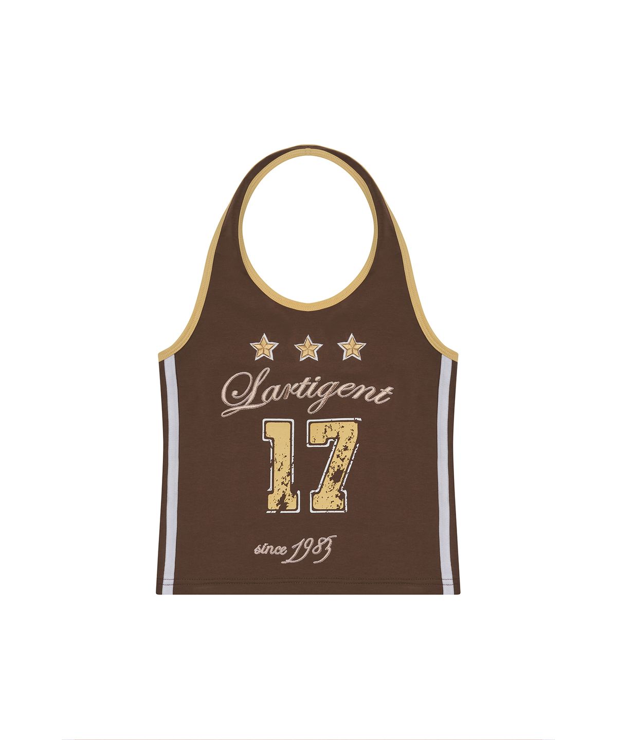 라티젠(LARTIGENT) L17 HALTERNECK SLEEVELESS(BROWN)