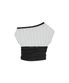 L17 DOT ONE-SHOULDER TOP(WHITE)