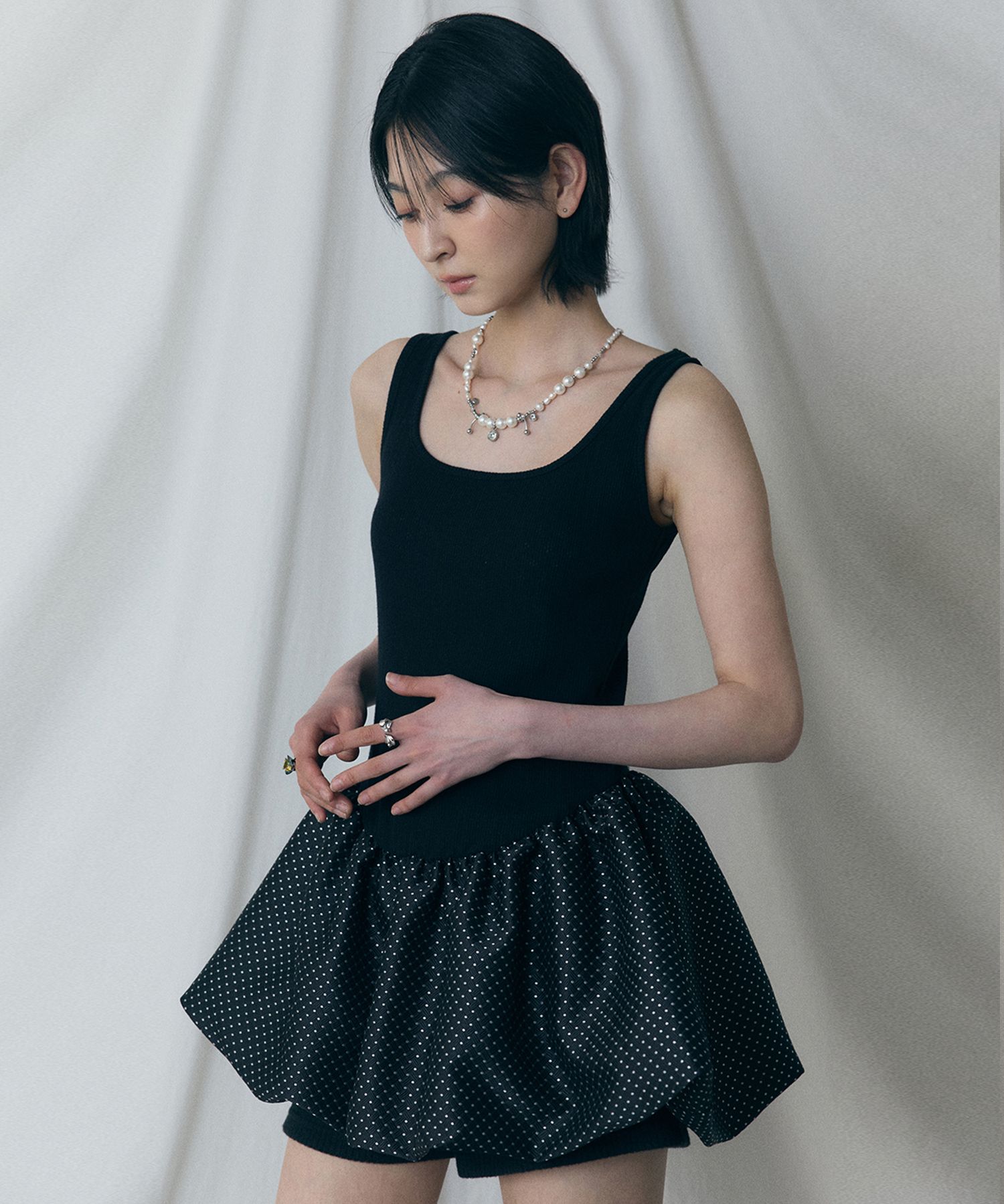 ワンピース Lartigent L15 BALLOON ONE-PIECE MUSINSA | LARTIGENT L15 BALLOON ONE-PIECE(WHITE)