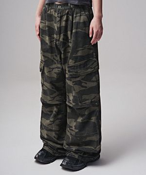 Ginyu Big Pocket Cargo Pants DEEP CAMO