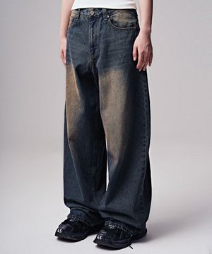 Les Wide Denim Pants INDIGO