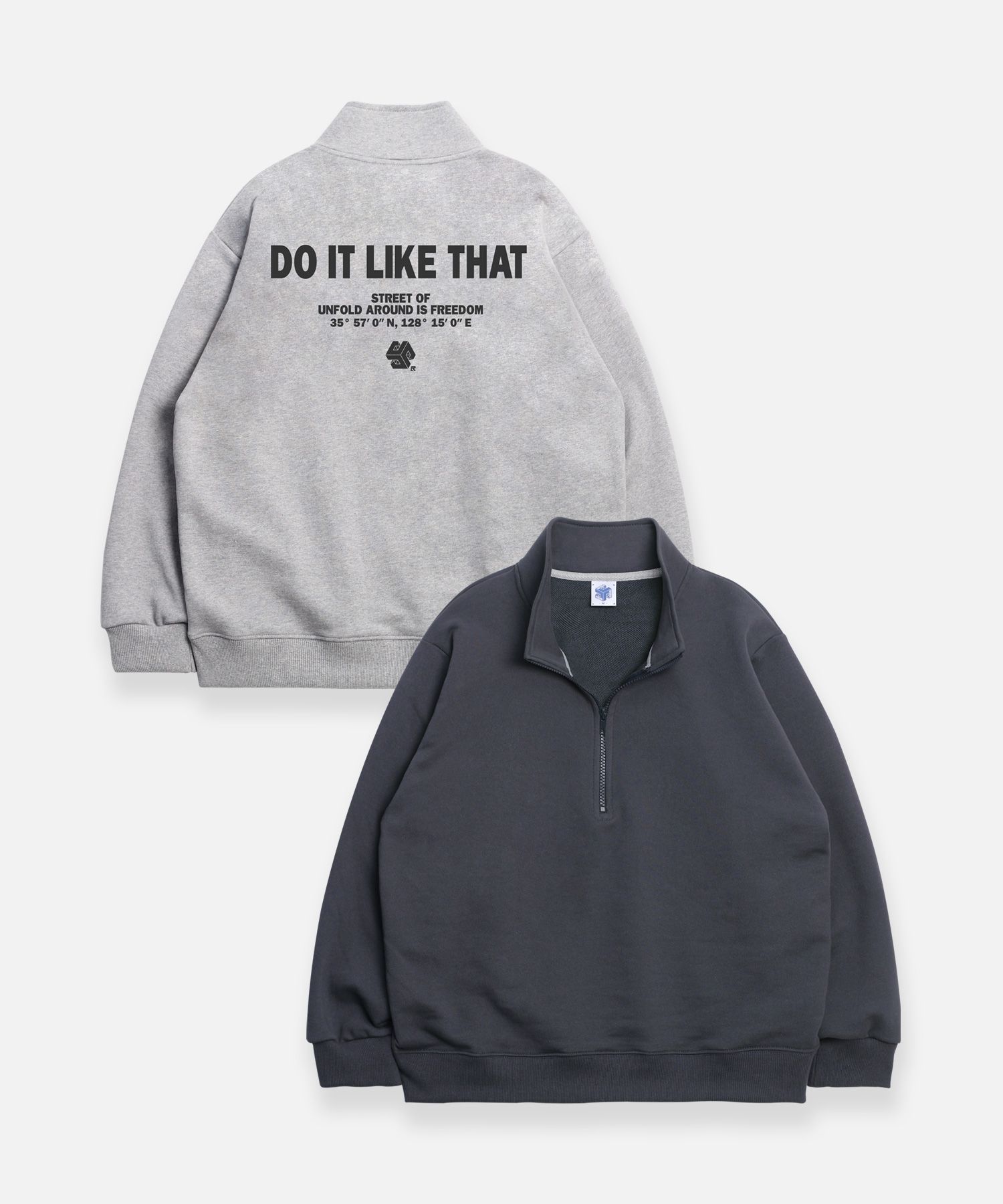 さらに100円引き◆MMLG◆COLLEGE HALF ZIP SWEAT Sanded Fleece 1/4 Zip Cadet 