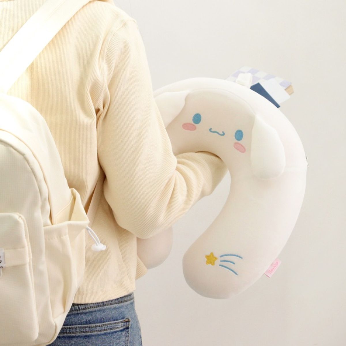 나라홈데코(NARAHOMEDECO) 산리오 시나모롤 메모리폼목베개 트래블