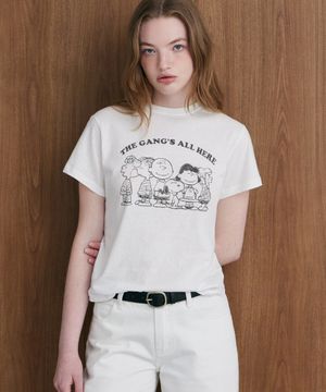 더 갱 스누피 티셔츠 (BLACK)