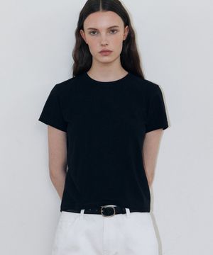 소프트 워시드 티셔츠 (BLACK)