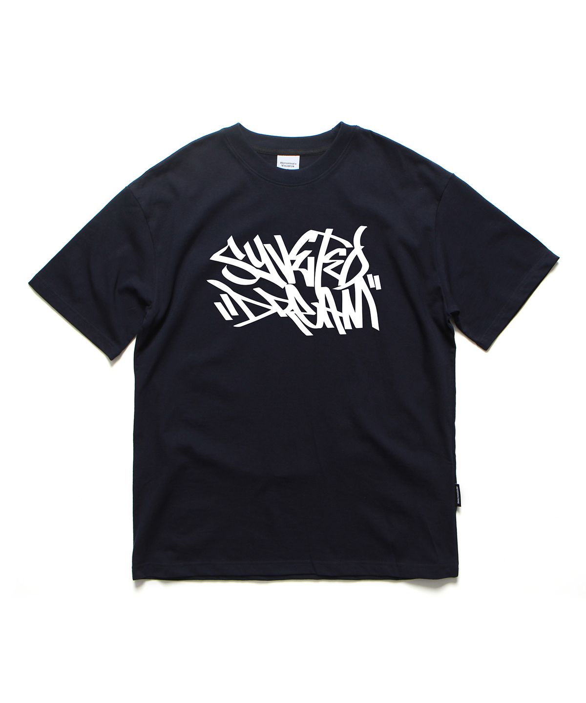 앱놀머씽(ABNORMALTHING) 태그 오버핏 티셔츠 네이비 (TAG T-SHIRT NAVY)