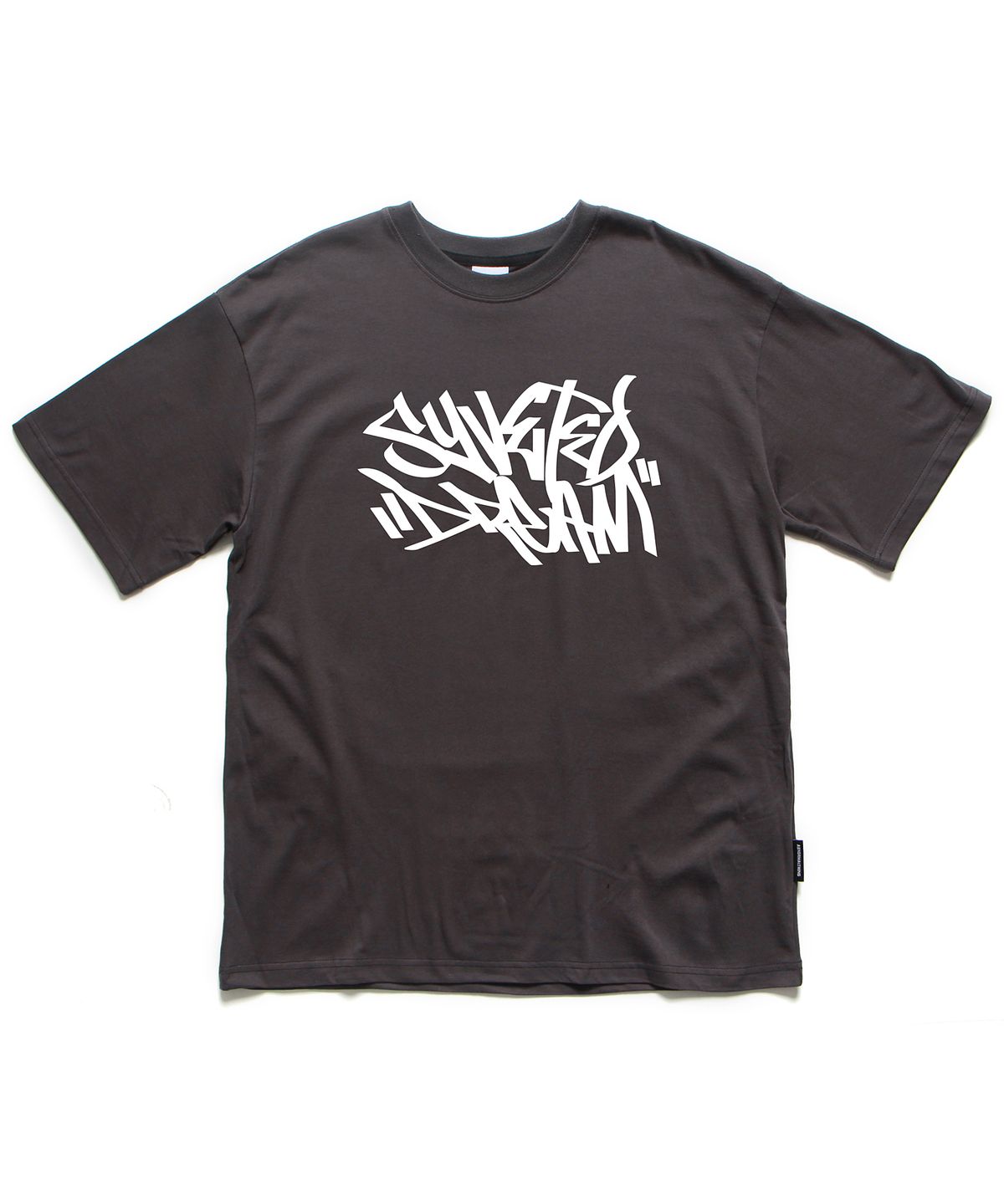 앱놀머씽(ABNORMALTHING) 태그 오버핏 티셔츠 차콜 (TAG T-SHIRT CHARCOAL)