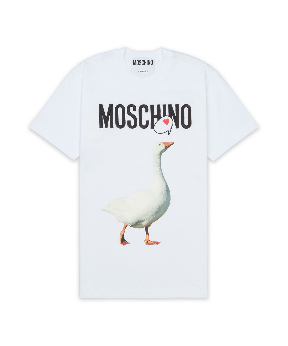 모스키노(MOSCHINO) 구스 티셔츠 - 화이트 / AEF251EA071505411001